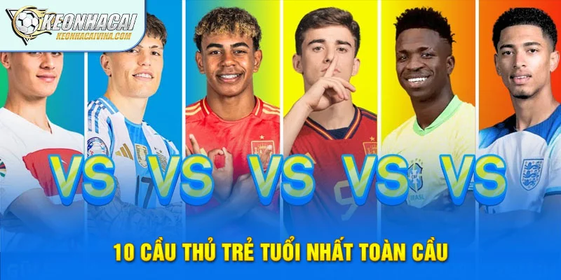 10 Cầu Thủ Trẻ Tuổi Nhất Toàn Cầu Năm 2025 (Mới Nhất)