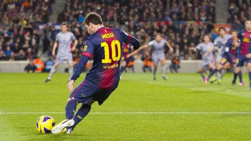 Lionel Messi trong màu áo barca